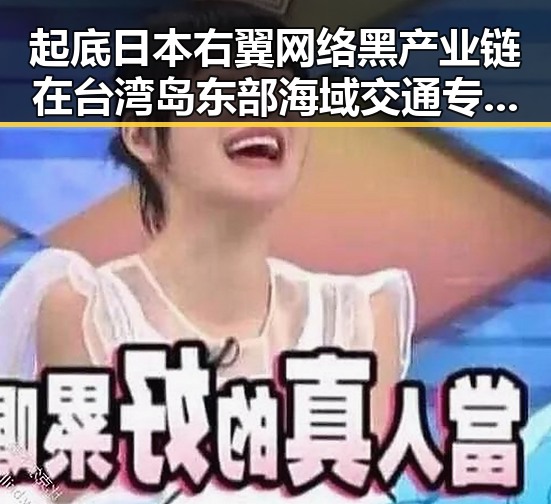 起底日本右翼网络黑产业链在台湾岛东部海域交通专项执法行动中的隐秘操作